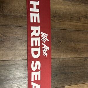 We Are The Red Sea Red Fan Scarf